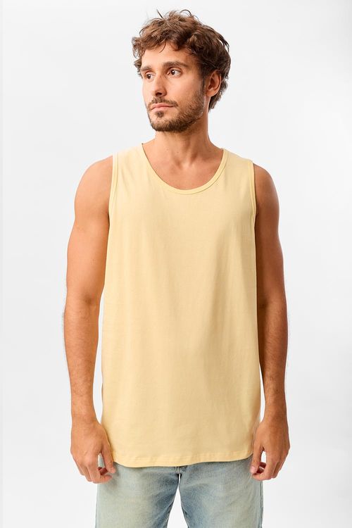 Regata Básica Amarelo Claro