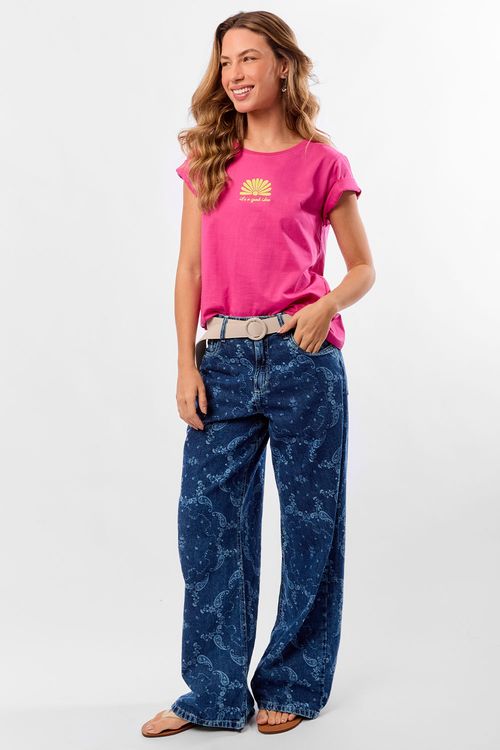 Blusa Estampada Good Idea Pink
