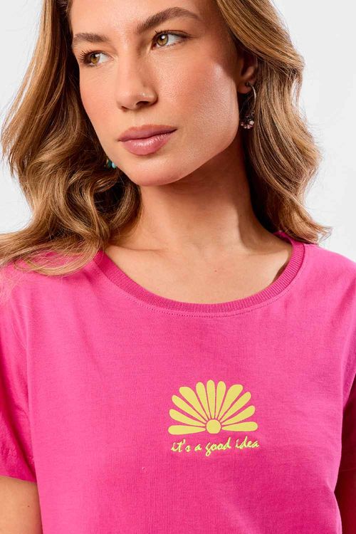 Blusa Estampada Good Idea Pink