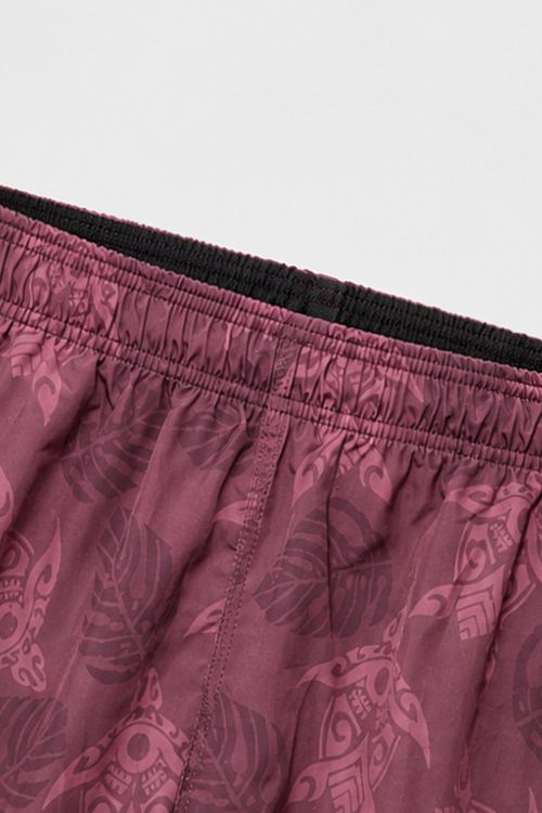 Short Estampado Tartaruga Vinho