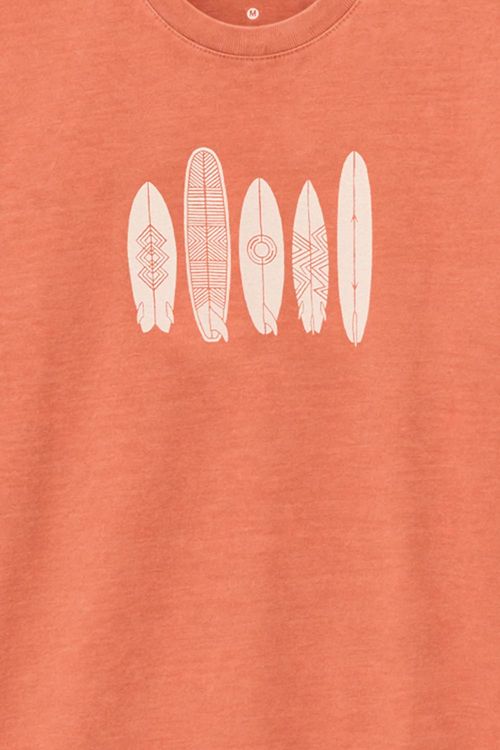 T-Shirt Estampada Stone Cabana Laranja