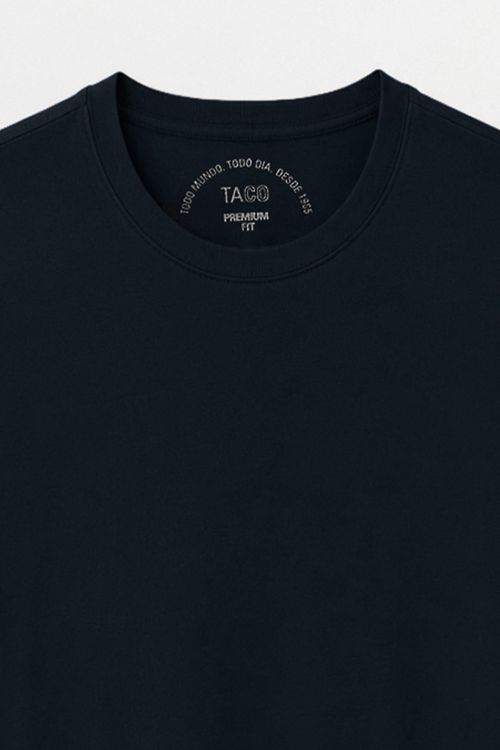 T-Shirt Básica Premium Sem Costura Lateral Preta