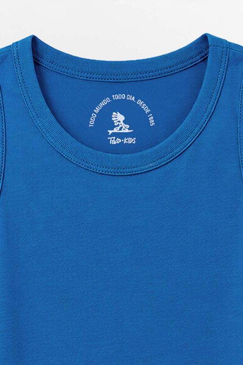 Regata Básica Infantil Azul Jeans