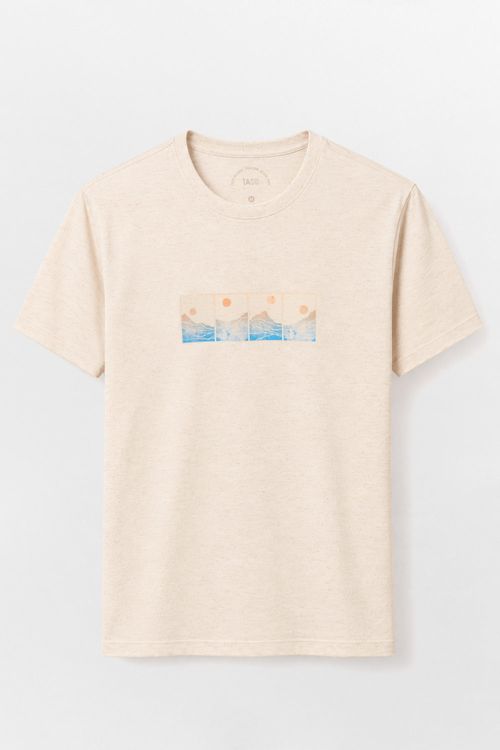 T-Shirt Estampada Fases Da Lua Cru
