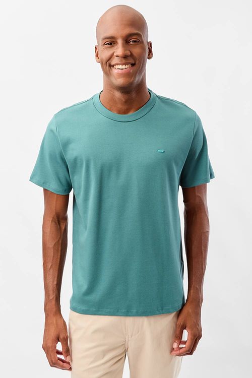 T-Shirt Básica Suedine Supima Verde