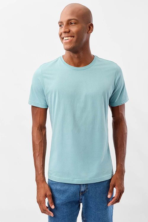 T-Shirt Básica Fit Azul Clara