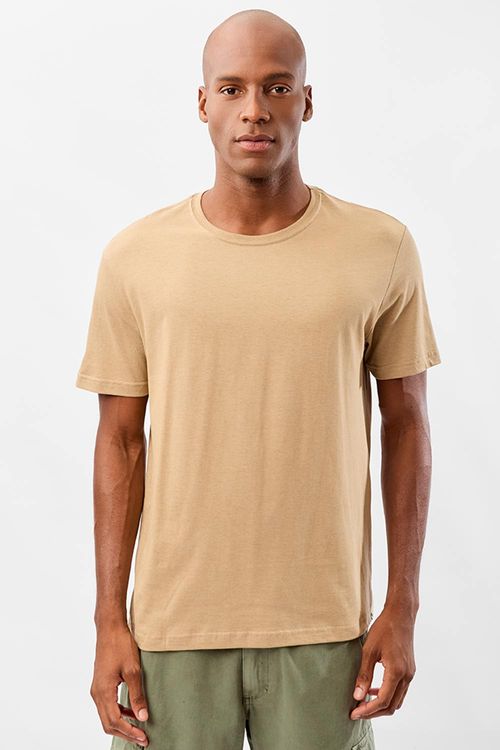 T-Shirt Básica Comfort Mescla Khaki