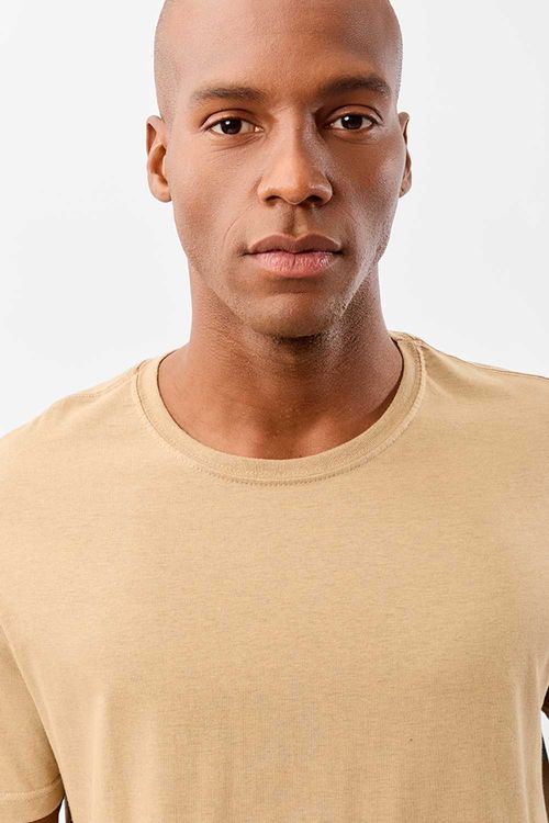 T-Shirt Básica Comfort Mescla Khaki