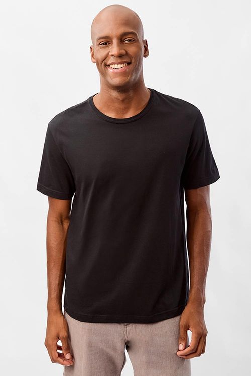 T-Shirt Básica Comfort Preta