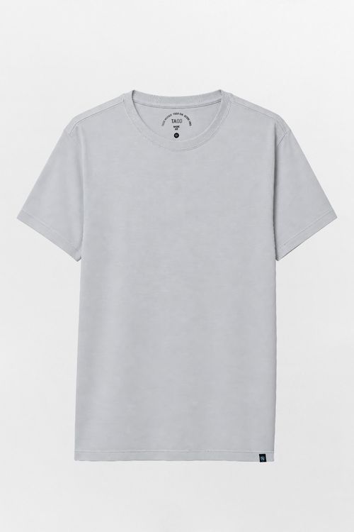 T-Shirt Básica Fit Cinza