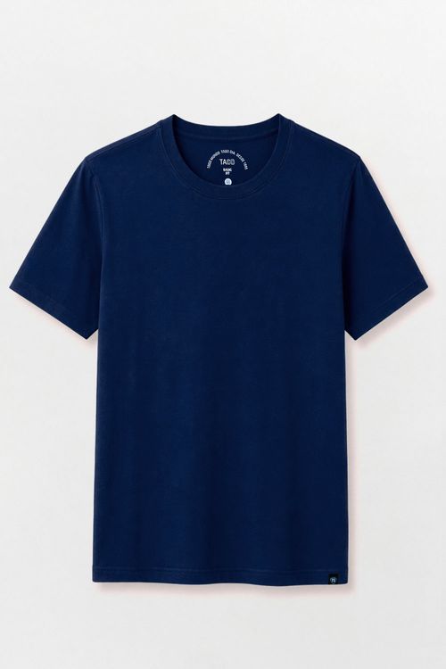 T-Shirt Básica Fit Azul Marinho