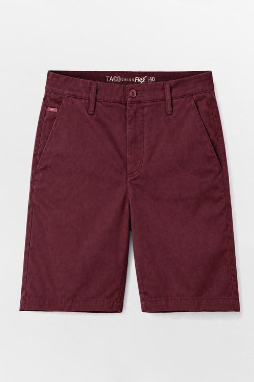Bermuda Chino Flex Vinho