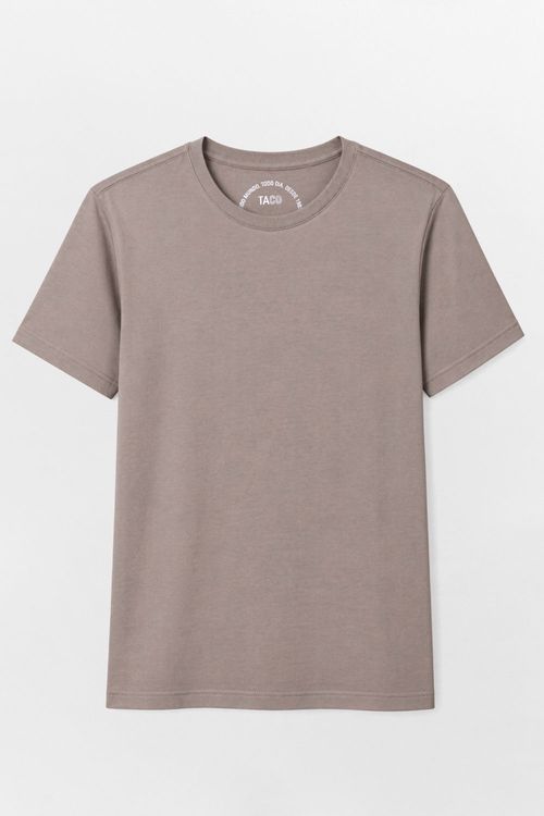 T-Shirt Básica Fit Chumbo