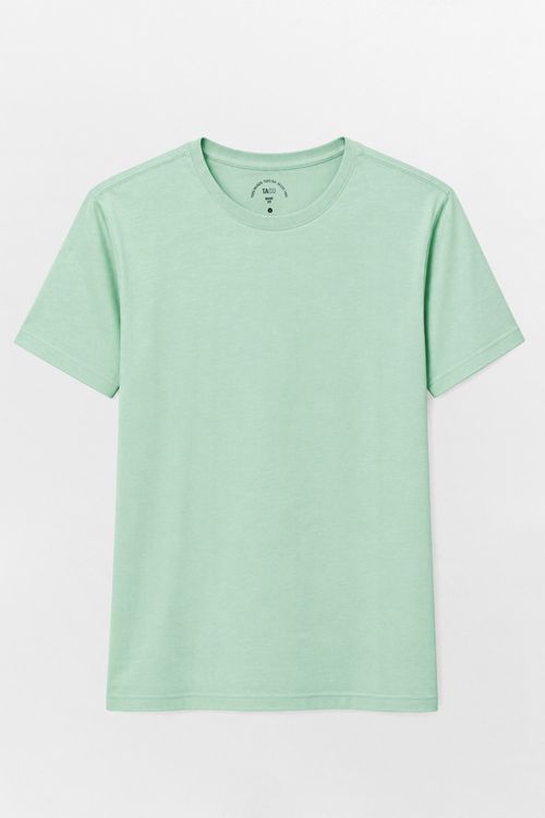 T-Shirt Básica Fit Verde Clara