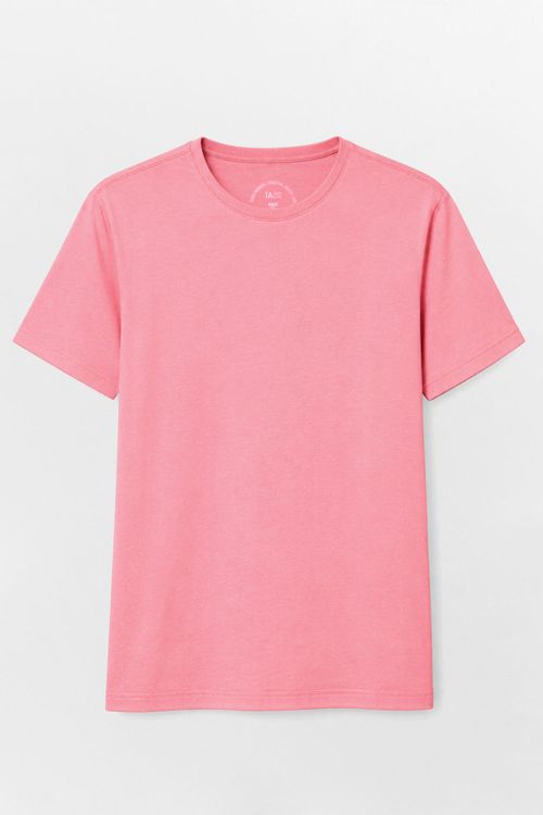 T-Shirt Básica Fit Rosa Escura