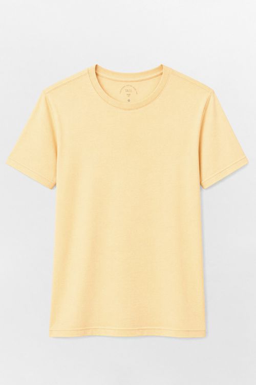T-Shirt Básica Fit Amarela Clara