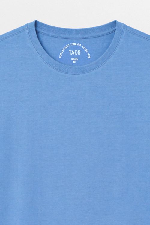 T-Shirt Básica Fit Azul Jeans