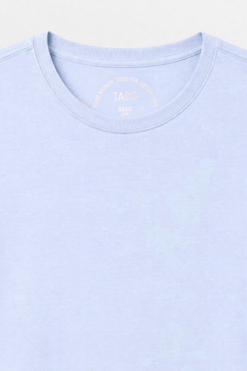 T-Shirt Básica Fit Azul Clara