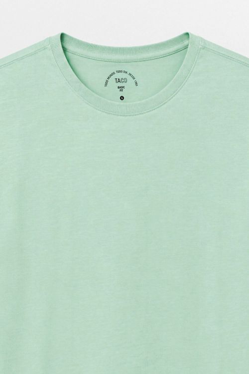T-Shirt Básica Fit Verde Clara