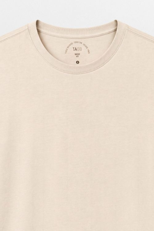 T-Shirt Básica Fit Off White