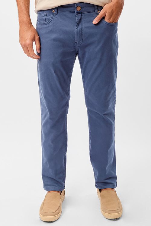 Calça Color Slim Azul
