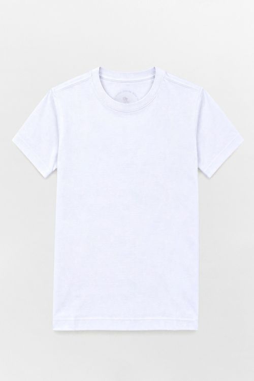 T-Shirt Infantil Básica Branca