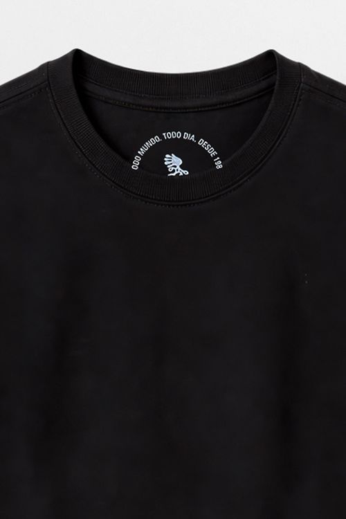 T-Shirt Infantil Básica Preta