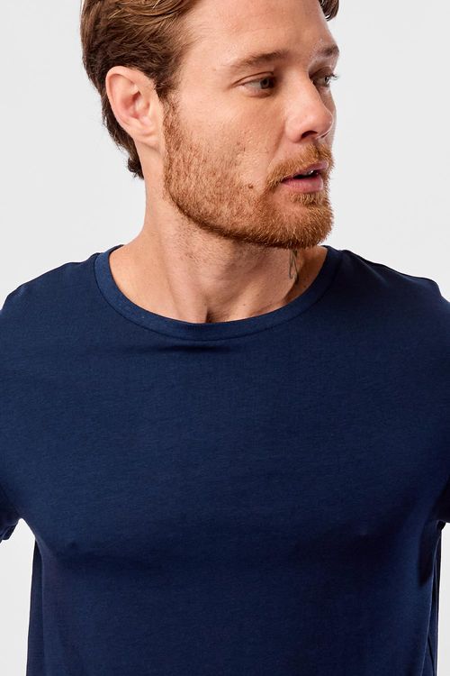 T-Shirt Especial Modal Tech Azul Marinho