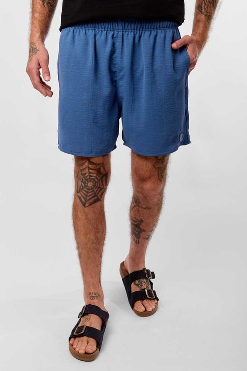 Short Liso Azul Jeans
