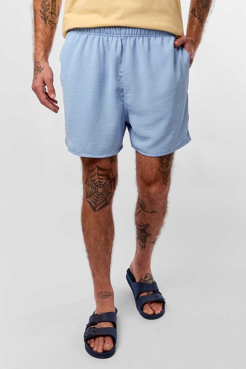 Short Liso Azul Claro