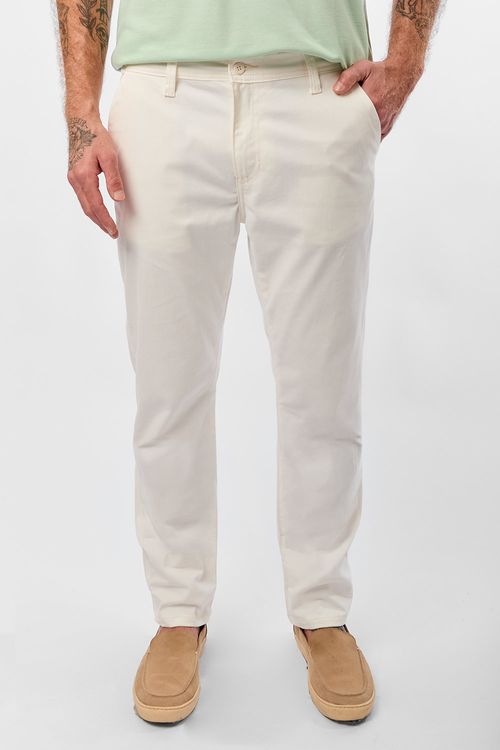 Calça Chino Flex Off White