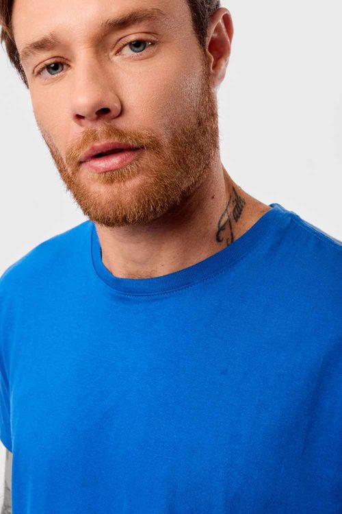 T-Shirt Básica Comfort Azul Royal