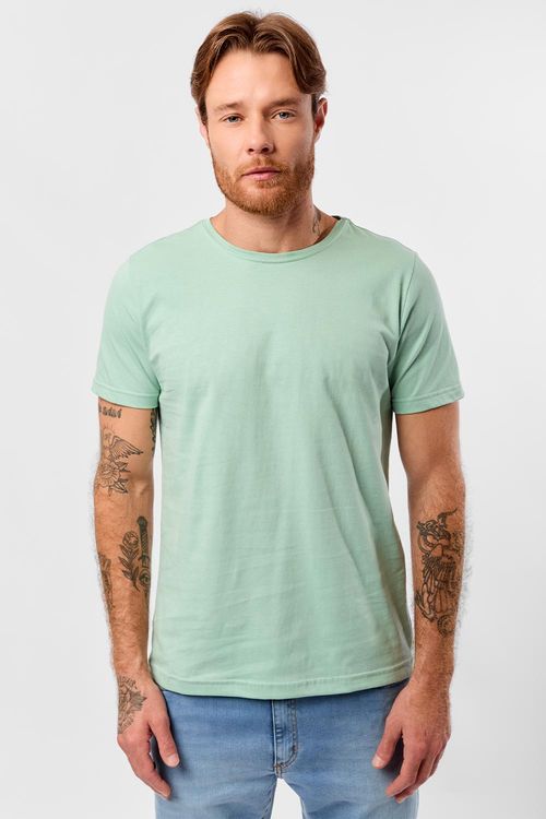 T-Shirt Básica Fit Verde Clara