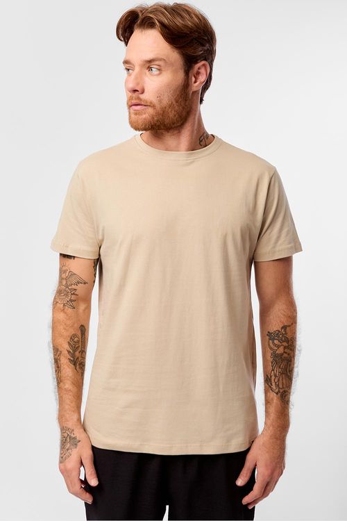 T-Shirt Básica Fit Khaki