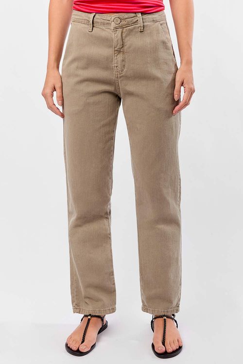 Calça Color Chino Estonada Verde