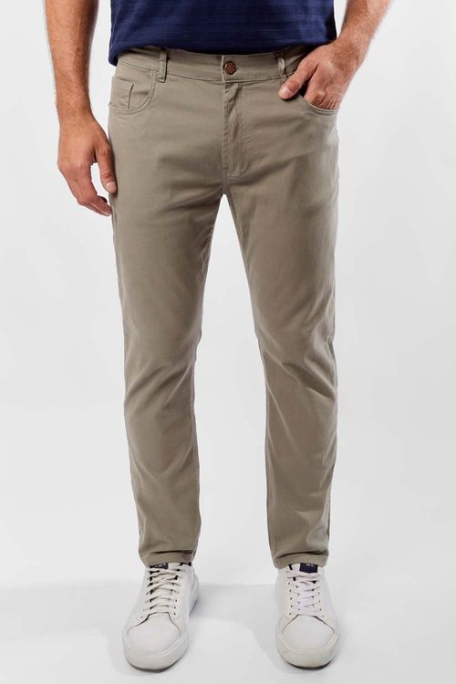 Calça Color Slim Cinza