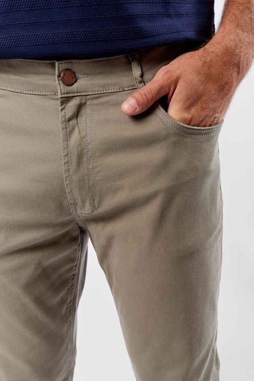 Calça Color Slim Cinza