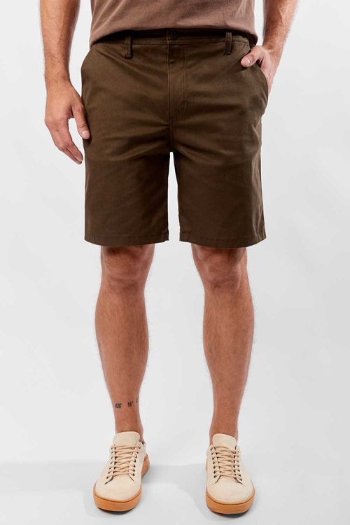Bermuda Chino Flex Verde Musgo
